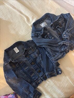 Old Navy and Carters Kids Denim Jackets in Deep Blue - Lot of 2